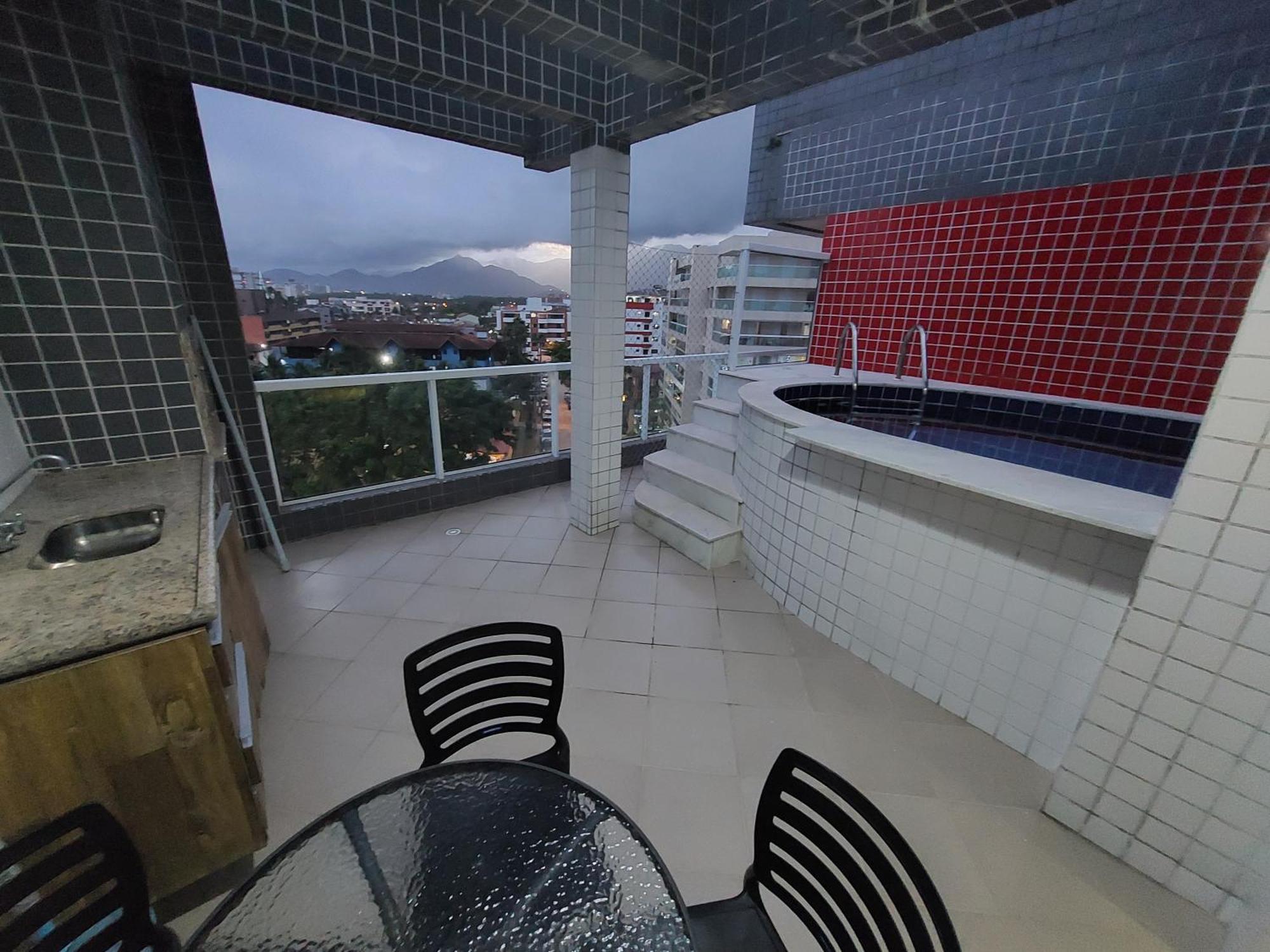 Apartamento A 50M Praia Maitinga, Wifi, Churrasqueira Na Varanda Bertioga Oda fotoğraf